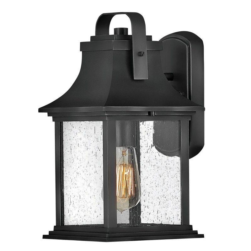Grant Outdoor Wall Lantern, 19" H x 8.5" W x 9.5" D, Bronze
