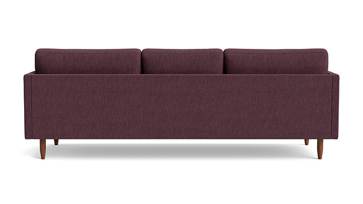 Skinny Fat Sofa (95"), Performance Weave - Aubergine