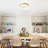 Dimmable Wood LED Flush Mount Ceiling Light, 5CCT 3000K-6000K Modern Round Close to Ceiling Lighting Fixtures for Bedroom, Kitchen, Hallway, Laundry Room-1596253689-1596253684