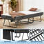 Lit d'invité pliant extra large avec matelas en mousse à mémoire de forme de 12 cm - Structure en métal robuste, capacité de 200 kg, portable avec roues, 75 x 31 pouces