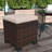 Wicker Outdoor Ottoman Set of 2, Outdoor Footstools for Patio with Removable Cushions, 3-in-1 PE Rattan Ottoman Seat, Footrest and Side Table for Backyard, Poolside-309721227