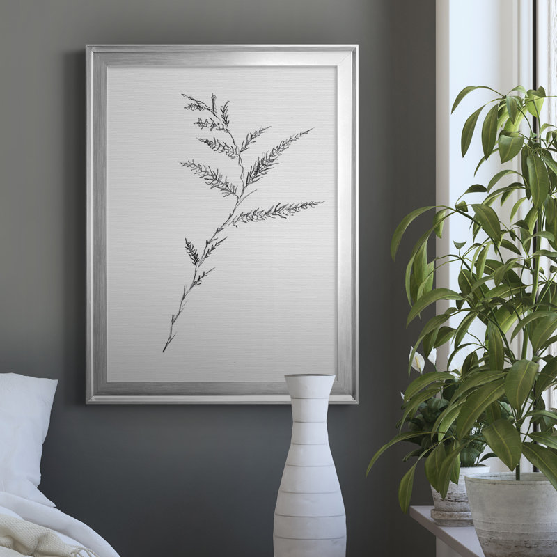 Impression florale sur toile Iii, Toile avec cadre argenté, H 22,5 po x l 30,5 po x P 1,5 po