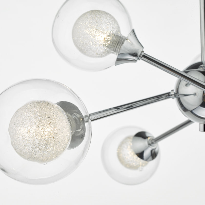 Lyndhur Glass Semi Flush Mount