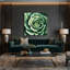 Légumes, chou vert, art mural sur toile-1294876741