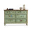 Buffet décoratif vert en bois massif-1513252218