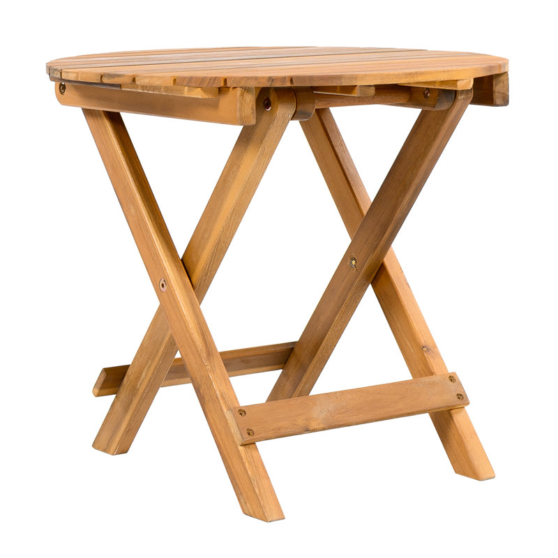 Table pliable et réglable, bois avec finition, capacité de poids élevée, entretien facile