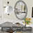 Luxury Makeup Vanity Desk With Oval Mirror-1516264402
