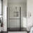 60 In. W X 72 In. H Sliding Walk-In Shower Door In Matt Black