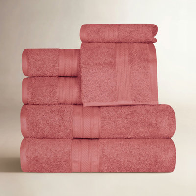 6-Piece Combed Cotton Towel Set