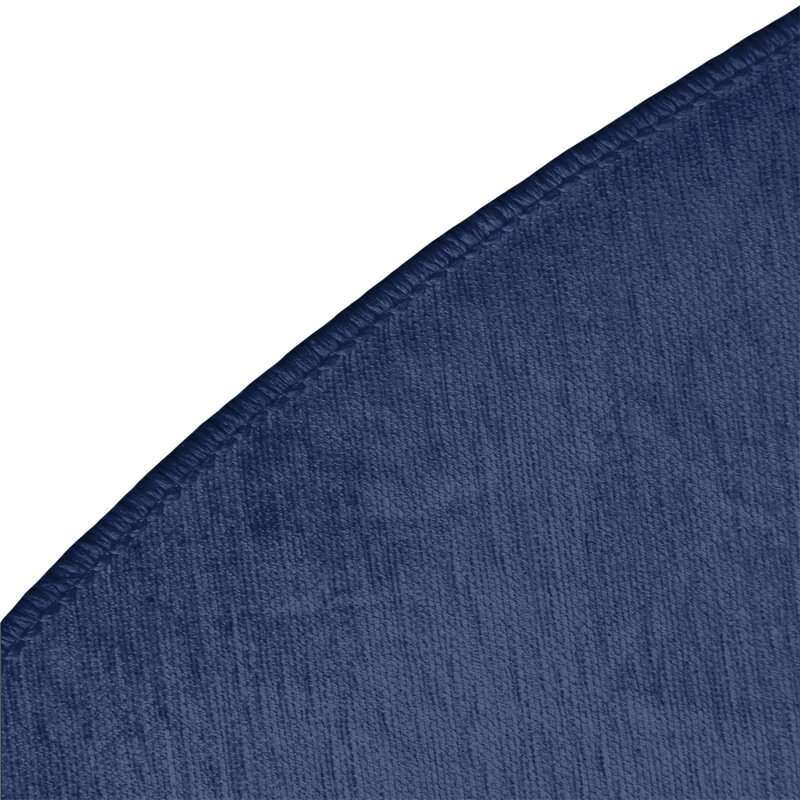 Tapis bleu marine / rouge Cleveland, Rond 5 pi