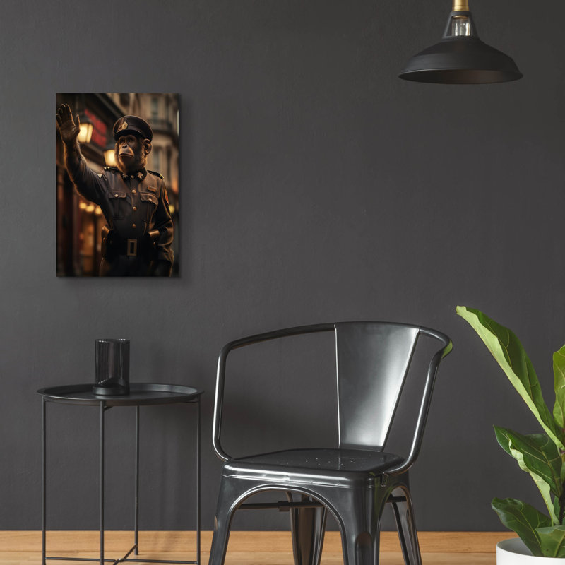 «Guardian of the Grid», art mural en verre acrylique, H 24 po x l 16 po x P 0,2 po