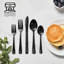 Ensemble de couverts 48 pièces en acier inoxydable, service pour 8 - Argenterie lavable au lave-vaisselle pour les repas de tous les jours, les repas de famille et les réceptions-680603391