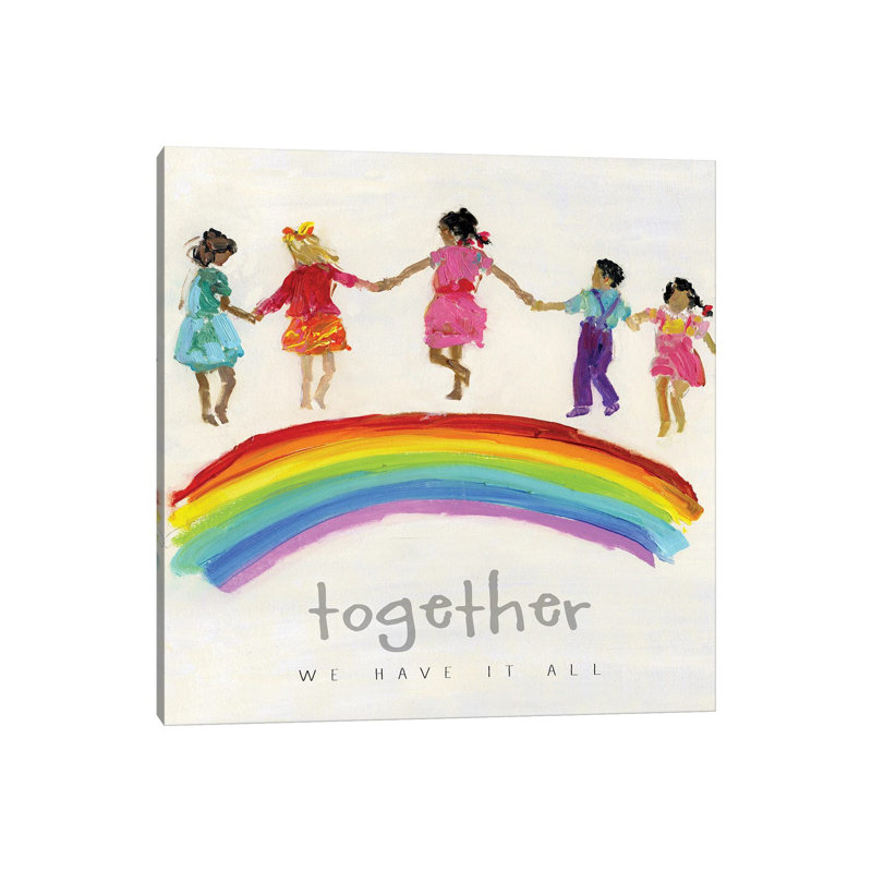 Rainbow Kids Together, H 12 po x l 12 po x P 0,75 po
