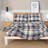 Microfiber Plaid Sheet Set-1760307001