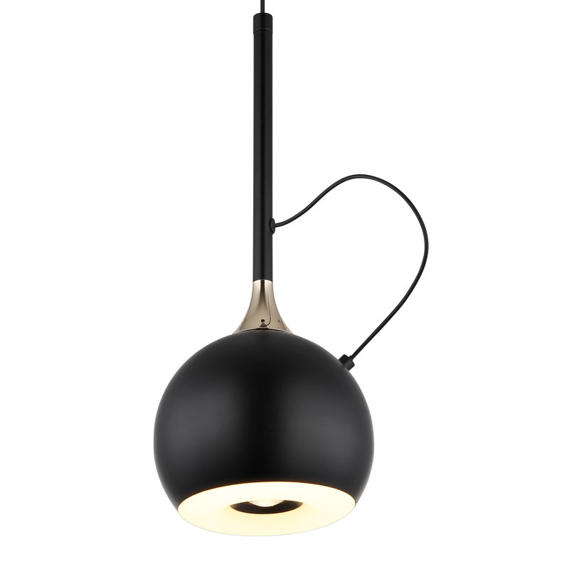 Andrien 1 - Light Matte Black LED Geometric Pendant
