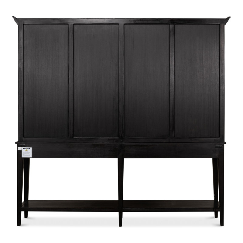 Wilkesville Solid Wood China Cabinet, Ebony