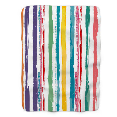 Couverture simple en sherpa de qualité supérieure à teinte simple 1 pièce