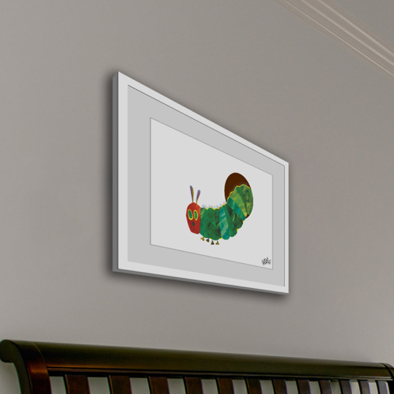 Caterpillar Hiding - Painting, 30cm H x 46cm W