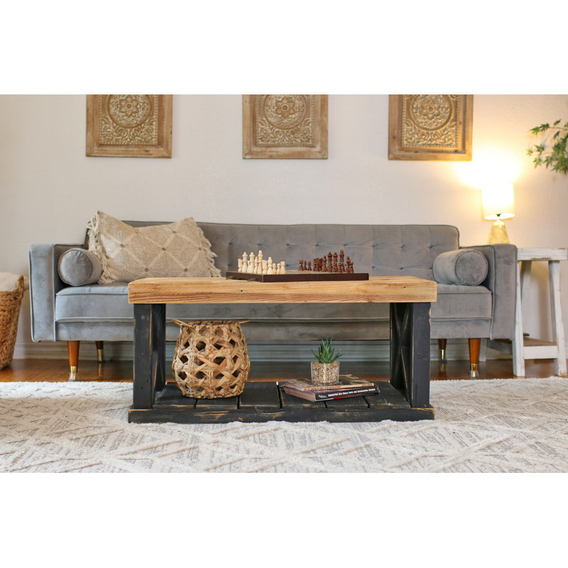 Bryttani Solid Wood Top Single Coffee Table