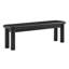 Banc en bois noir 58 po Alvia-129989794-129989795