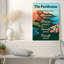 Villes et pays dans le style d'affiches de voyage rétro sur toile-68108273