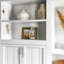 Paquet de 10 poignées d'armoire, quincaillerie d'armoire de cuisine moderne, poignées de tiroir de centre à trou de 96 mm avec extrémités décoratives, durables et faciles à installer-115697437-115697441