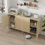 Buffet 70 "en rotin 70", 4 portes, tablettes réglables - Standard-130470832