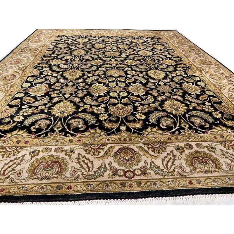 Oriental Area Rug in Black