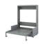Lit escamotable double avec coussin-1893938615