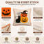 Ensemble de 2 coussins d'Halloween avec motif de citrouille brodé Halloween