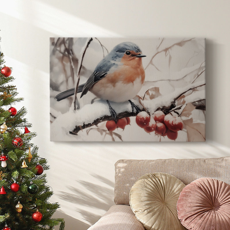 Art des Fêtes de Noël - Toile tendue avec châssis - Série 3-CLXIV, H 12 po x l 18 po