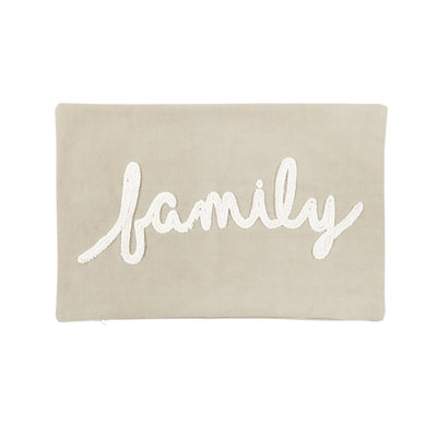 Housse de coussin en coton Family Family