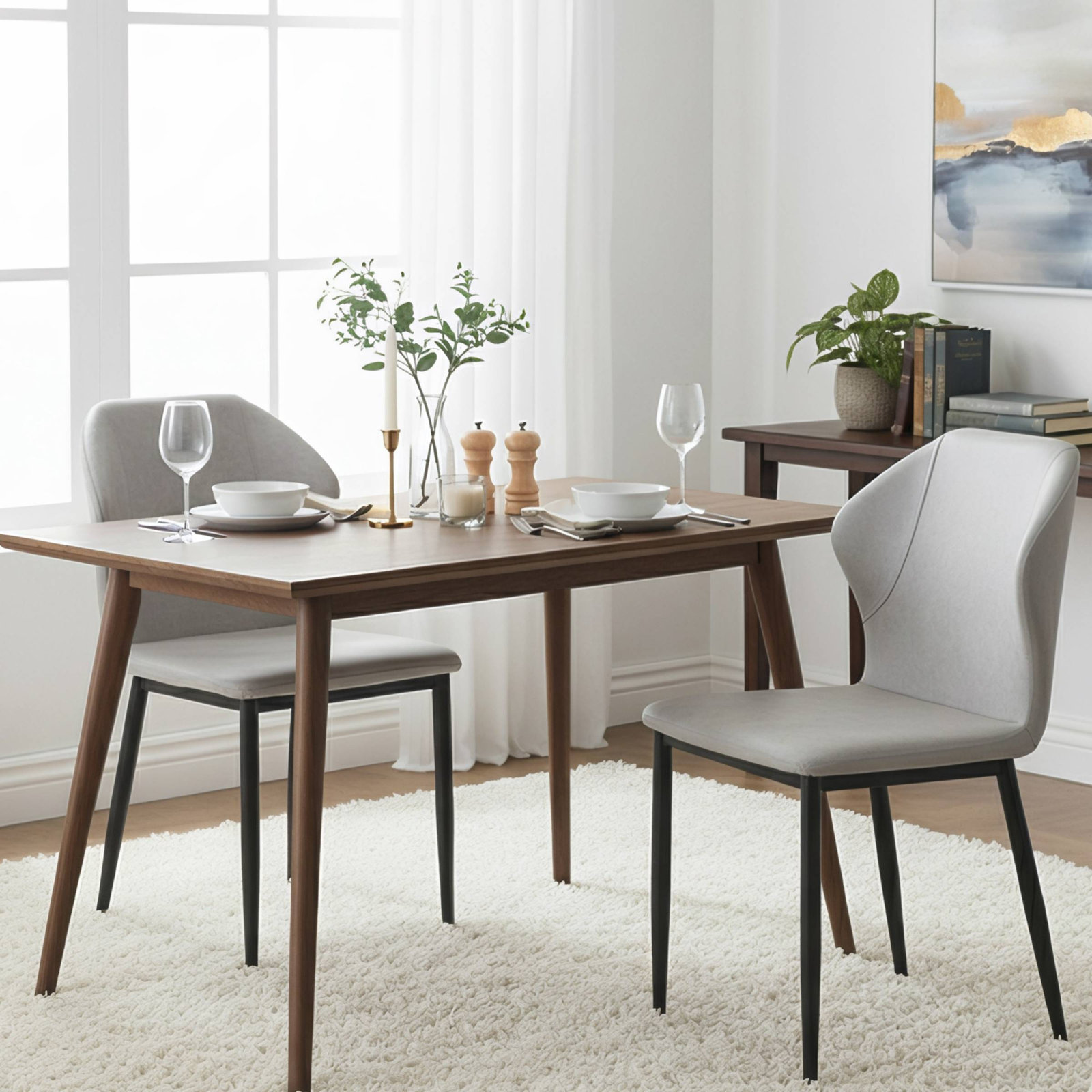 Steves Dining Chair, Single, Light Gray