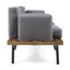 Causeuse d'extérieur avec table basse Canoga