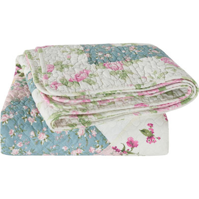 Gayle Cotton Patchwork Quilted Throw