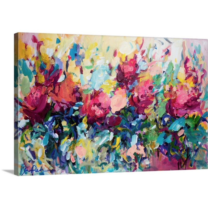 «The Garden at Naples» par Amira Rahim - reproduction d'art, Toile tendue, H 16 po x l 24 po x P 1,25 po