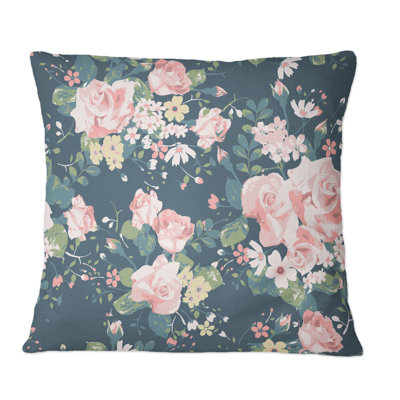 Floral Throw Pillow