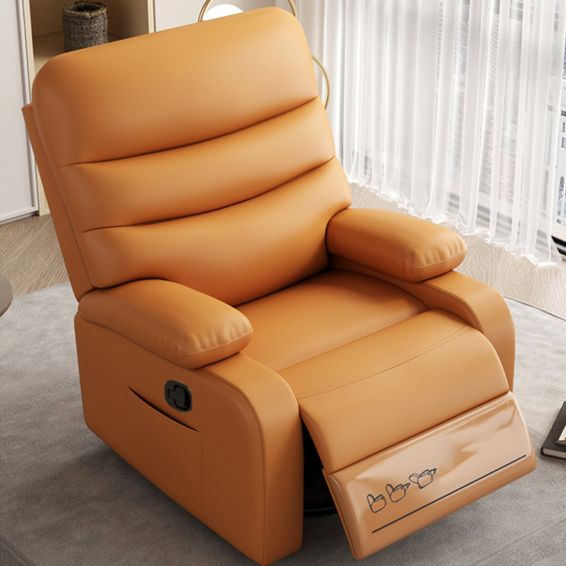 Fauteuil inclinable manuel ergonomique, Orange