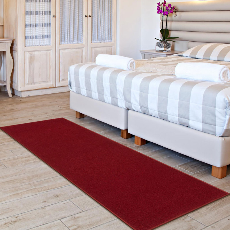 Ottohome Red Runner Rug, Runner 1'10" x 6', Red