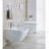 Happy D Dual Flush Elongated Toilet Bowl (Seat Not Included)