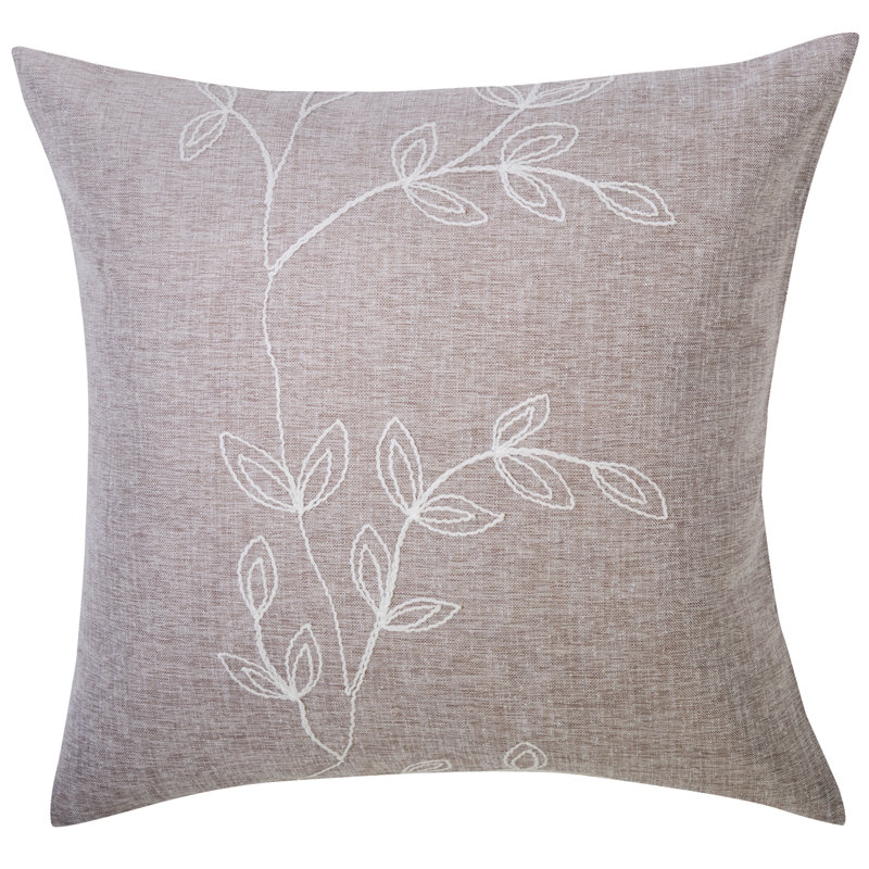 Madalyn Floral Square Cushion Cover, 50 x 50cm, Taupe