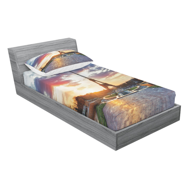 Microfiber Sheet Set, Twin XL Sheet Set with Fitted Sheet