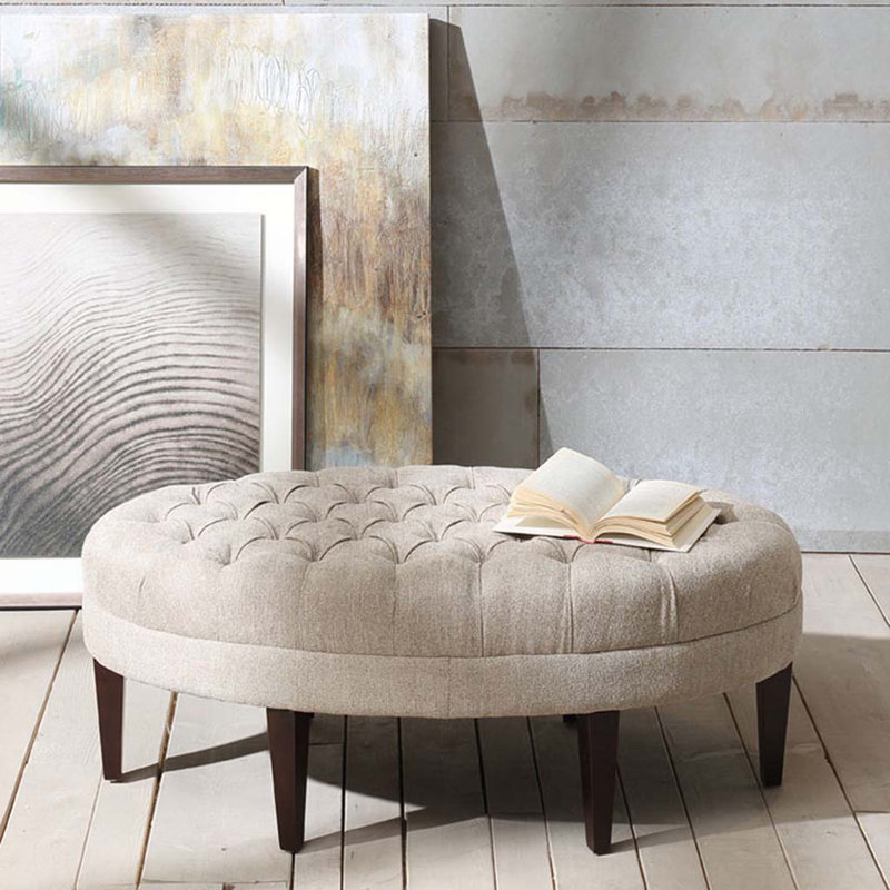 Banc de capitonnage rembourré, Beige