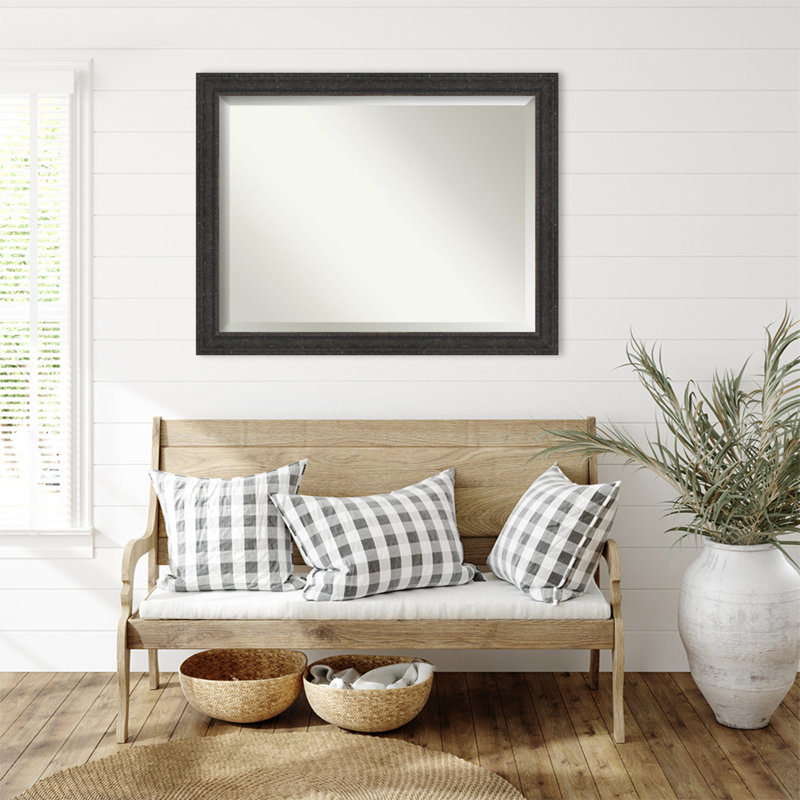 Miroir mural Attic, 35,5 po x 45,5 po, Noir