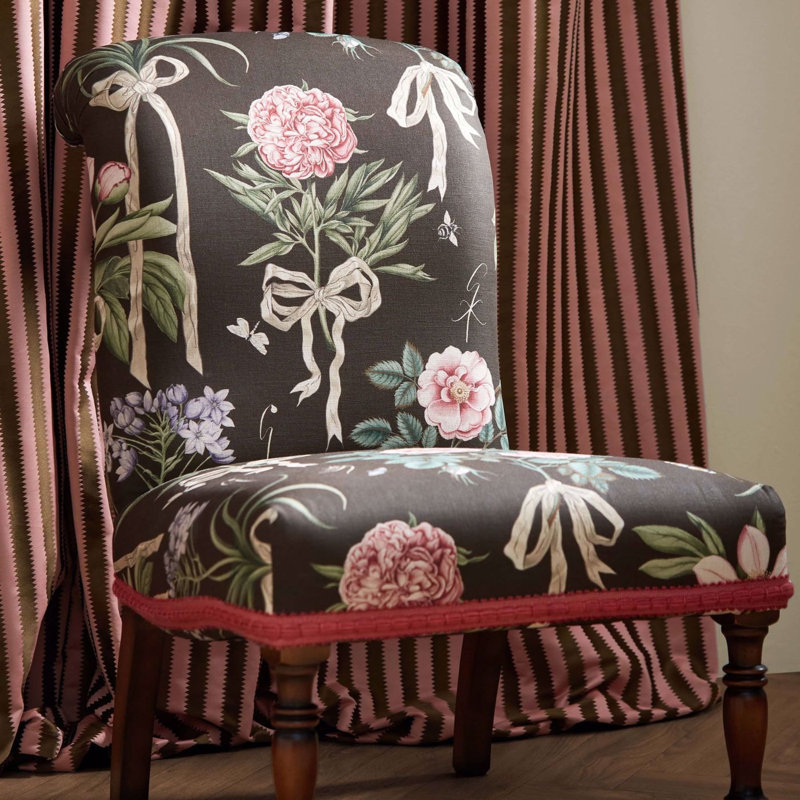 Giles Deacon Cupid`s Beau Fabric, Morel/Mantle