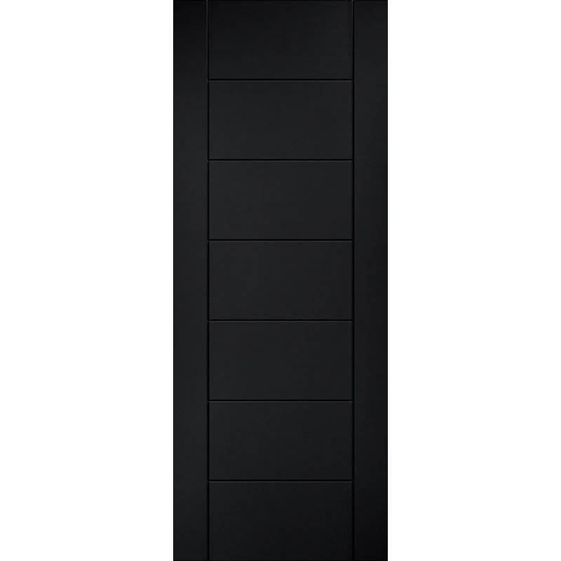 Laminate Linear Pre-finished Black Laminate Doors FD 30, 68.6mm x 198.1mm
