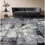 Abstract Area Rug in Silver/Charcoal/Gray