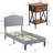 Polizzi Steel Piece Bedroom Set-363290865-363290866