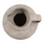 Vase rond en terre cuite avec poignée pour décoration intérieure - Vase à fleurs de style rétro pour décoration d'étagère ou de table d'appoint - 15 po, ivoire