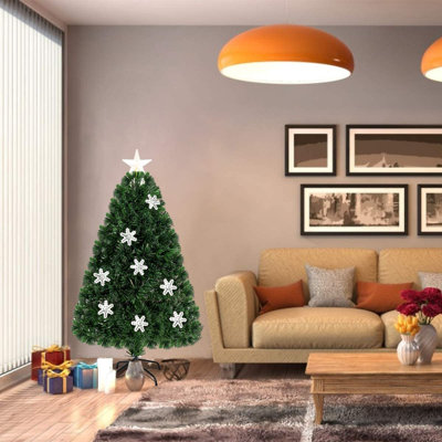 Lighted Artificial Pine Christmas Tree